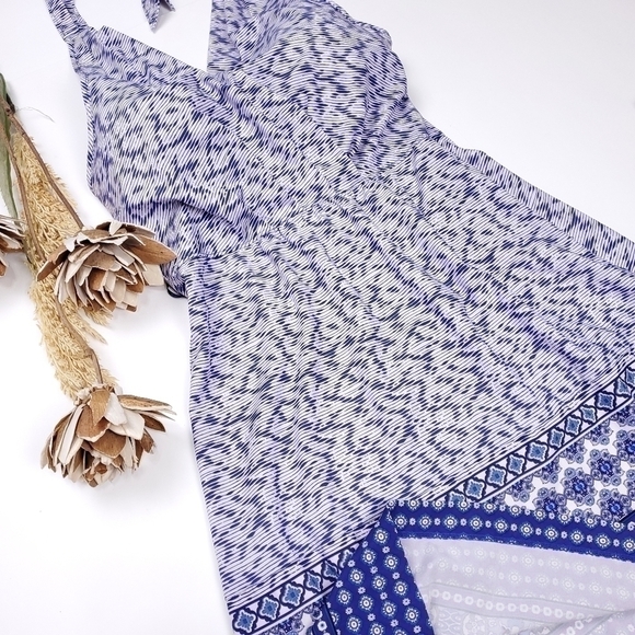 Athleta Blue Boho Halter Top Athleisure Dress Size 0 - Picture 10 of 12